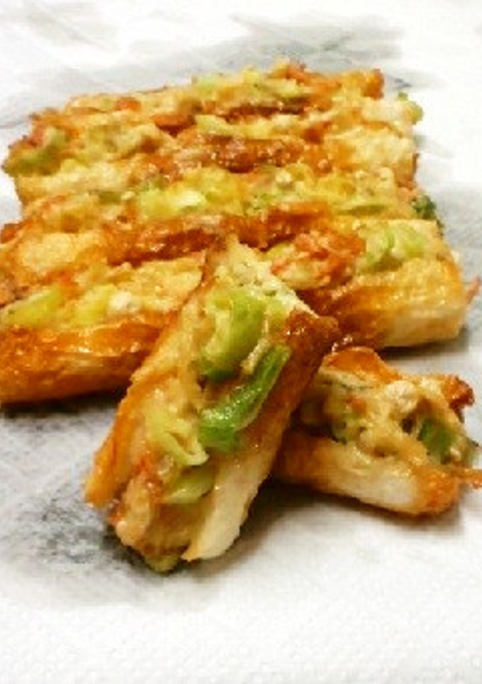 残った具材をちくわではさみ揚げ-レシピのメイン写真