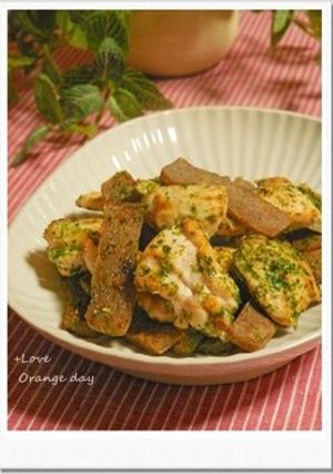 氷こんにゃくと鶏肉の海苔しお炒め-レシピのメイン写真