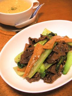 青梗菜とメンマの*牛肉オイスター炒め*-レシピのメイン写真