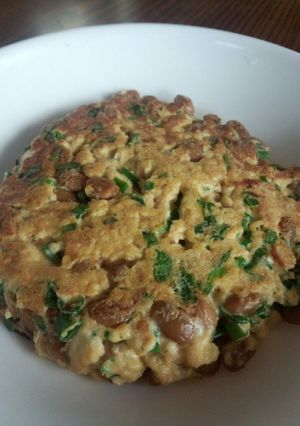 納豆と卵の鉄板焼き風-レシピのメイン写真
