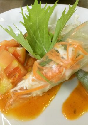 ☆海鮮＆野菜サラダの生春巻き☆-レシピのメイン写真