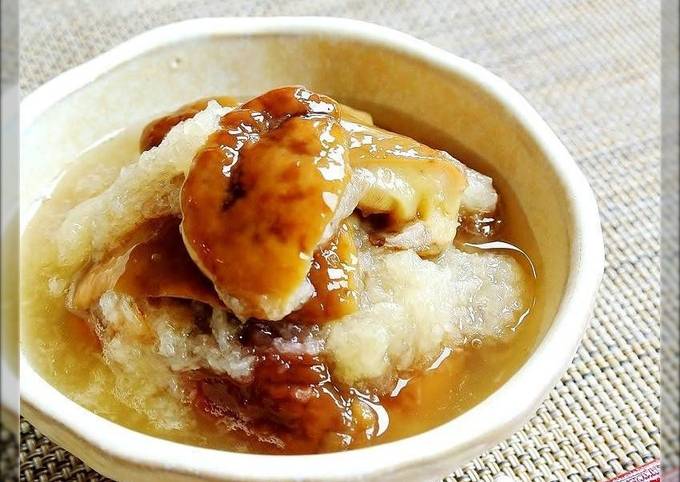 落葉きのこと大根おろしの酢の物☺母レシピ by どんぴんたん 