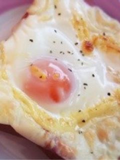 とろ〜りチーズのハムエッグトースト-レシピのメイン写真