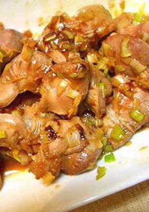 砂肝のにんにくネギ焼き-レシピのメイン写真