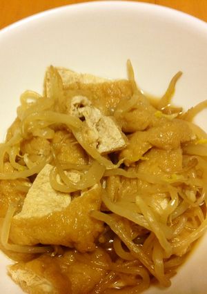 簡単うまい❤️油揚げとモヤシの煮物-レシピのメイン写真