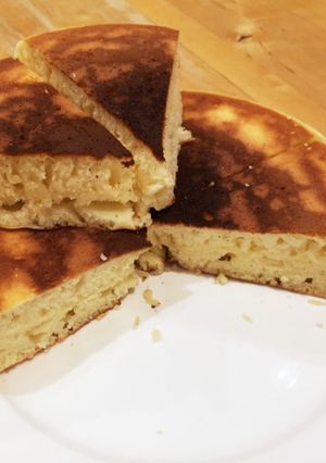 ぐりとぐら風パンケーキ-レシピのメイン写真