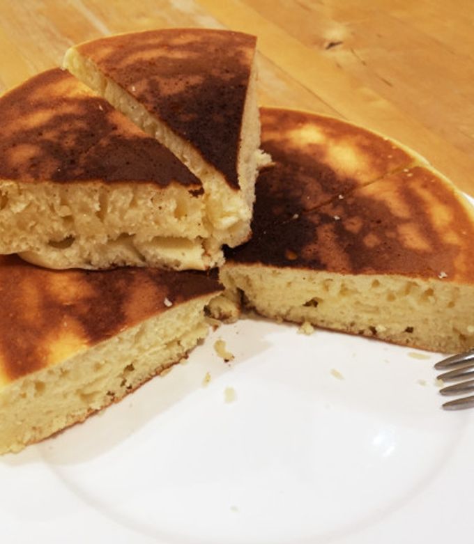 ぐりとぐら風パンケーキ-レシピのメイン写真