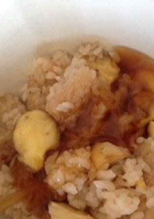 余り栗ごはんでつくる・あんかけ栗ごはん-レシピのメイン写真