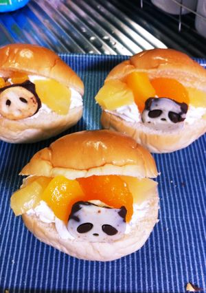 さくさくぱんだのフルーツロールパン-レシピのメイン写真