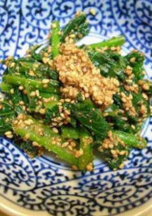 カブの葉の胡麻和え-レシピのメイン写真