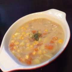รูปของ 野菜たっぷり☆コーンクリームスープ