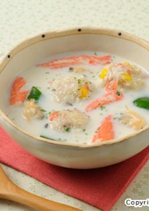 香り箱と豆腐だんごのミルクシチュー-レシピのメイン写真