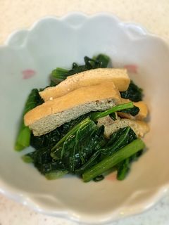 超簡単!京揚げと小松菜の炒め煮♪-レシピのメイン写真