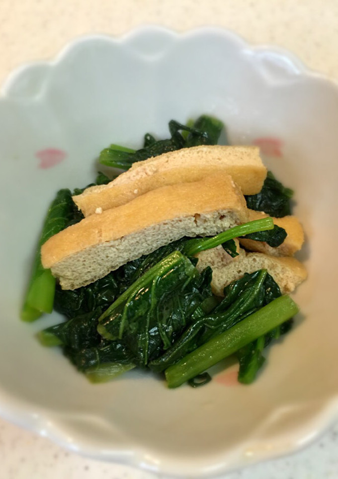 超簡単！京揚げと小松菜の炒め煮♪-レシピのメイン写真