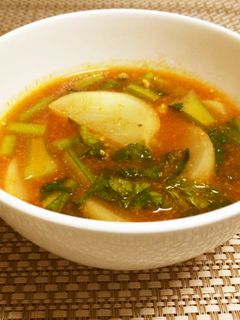 簡単ほっこり♪かぶのトマトスープ-レシピのメイン写真