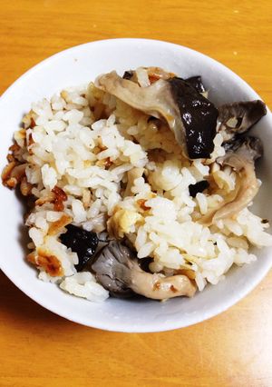 霜降りヒラタケでなんちゃって松茸ご飯♪-レシピのメイン写真