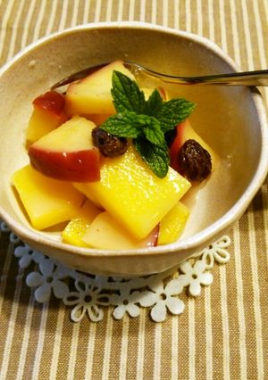 さつまいも×りんご！カルピス煮♪-レシピのメイン写真