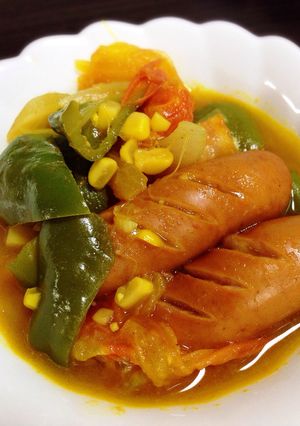 ウインナーソーセージと野菜のカレー煮-レシピのメイン写真