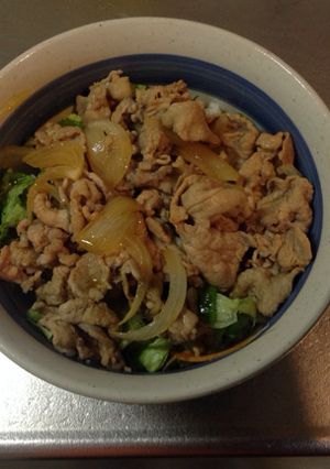 【簡単】小間切れ肉で豚丼♫-レシピのメイン写真
