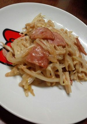 えのきとサラミのクリーミーもやし炒め-レシピのメイン写真