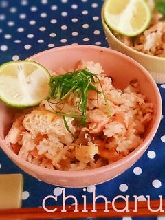 ♡秋鮭の炊き込みご飯♡-レシピのメイン写真