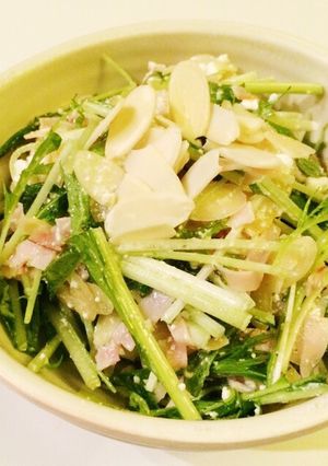 塩レモンでつくる水菜とハムのサラダ-レシピのメイン写真