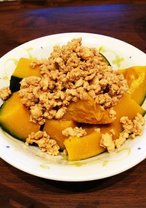 カボチャの鶏ミンチあんかけ-レシピのメイン写真