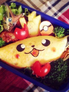 キャラ弁✴︎ピカチュウオムライス-レシピのメイン写真