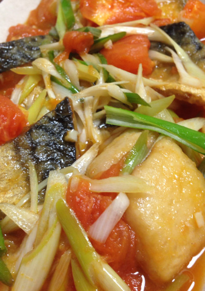 鯖とトマトの甘酸っぱタレ炒め-レシピのメイン写真