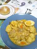 ポークソテーココナッツカレーシチュー