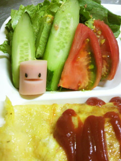 魚肉ソーセージでスマイル☆-レシピのメイン写真