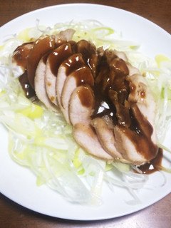 驚きの柔らかさ!鶏むね肉でネギ叉焼風-レシピのメイン写真