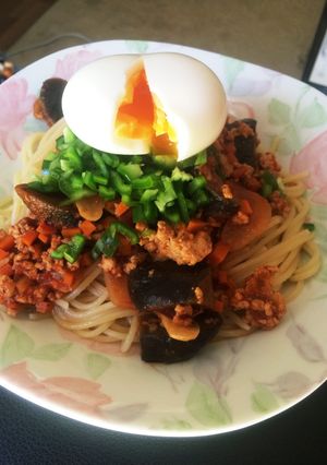 ミートソースパスタ-レシピのメイン写真