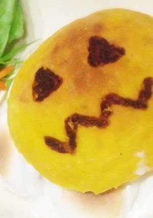 ハロウィンのカボチャマシュマロパン-レシピのメイン写真