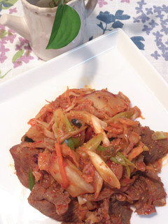 ♪ラム肉のキムチ炒め♪-レシピのメイン写真