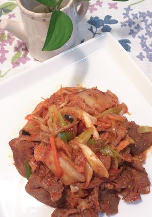 ♪ラム肉のキムチ炒め♪-レシピのメイン写真