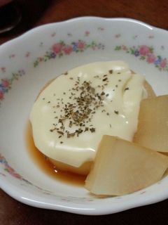 チーズのせ大根のめんつゆ煮-レシピのメイン写真