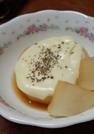 チーズのせ大根のめんつゆ煮-レシピのメイン写真