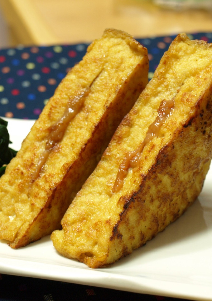 焼くだけ簡単！厚揚げの梅はさみ焼き-レシピのメイン写真