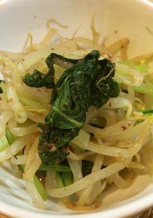 ヘルシー＊もやしと小松菜のササッと和え-レシピのメイン写真