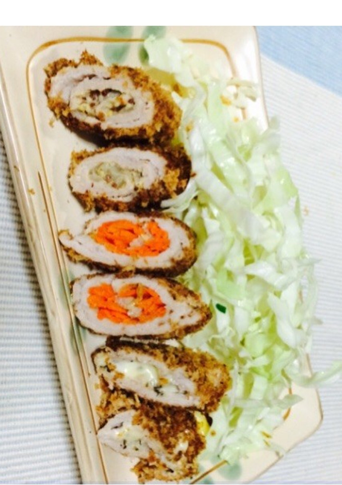 揚げない！くるっとヘルシー野菜とんかつ♪-レシピのメイン写真