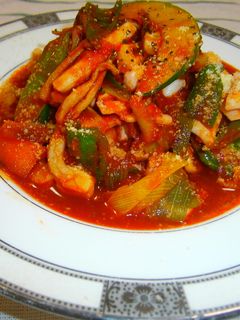 イカと秋野菜のトマト煮-レシピのメイン写真
