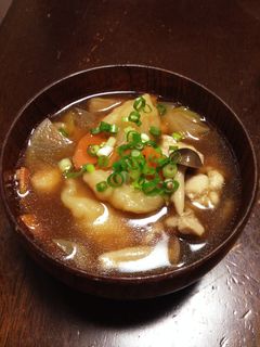 お鍋にも☆我が家のモチモチすいとん-レシピのメイン写真