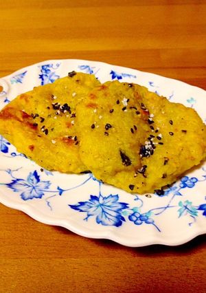 残り物でかぼちゃのモチッチ②焼-レシピのメイン写真