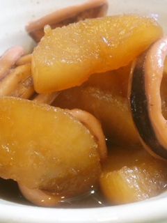 短時間で簡単な柔らかイカと大根煮-レシピのメイン写真
