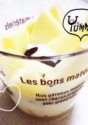 りんごとレーズンのヨーグルトサンデー-レシピのメイン写真