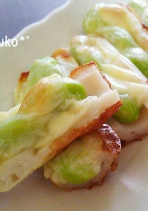 お弁当やおつまみに♪枝豆チーマヨちくわ-レシピのメイン写真