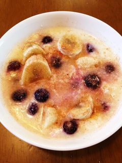 朝食に!ホットバナナヨーグルト!-レシピのメイン写真