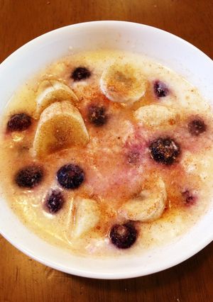 朝食に!ホットバナナヨーグルト!-レシピのメイン写真