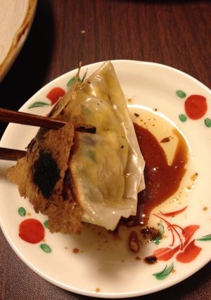 かぼちゃの煮物の残りで…煮かぼちゃ餃子-レシピのメイン写真